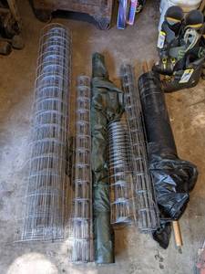 Rolls of Garden Fencing and Plastic