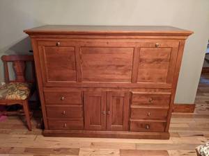 Nichols & Stone Co. Computer Workstation Cabinet - Solid Wood & BEAUTIFUL