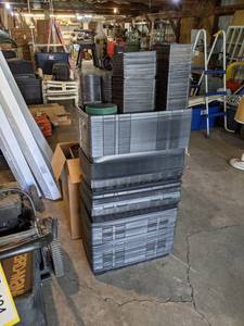 Large Lot of Plastic Gardening Pots and More