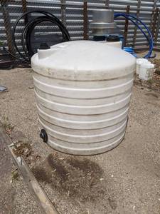 210 Gallon Plastic Container - About 42 Diameter x 42 High