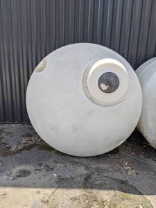 550 Gallon Plastic Container - About 64 Diameter x 52 High
