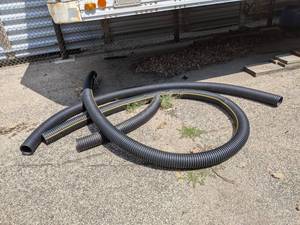 Lot of (3) Pieces of 4 Black Irrigation Pipe