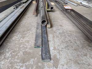 Lot of Steel Angle Iron, Flat Bar, Round Stock and Square Tubing, Up to 20 Long