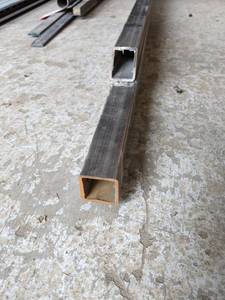 Lot of (2) 1-12 Stainless Steel Square Tubing, 18 Wall