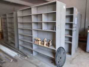 Double Sided Steel Shelving Section 8 Wide x 24 Deep - Contents NOT Included