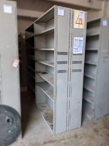 Double Sided Steel Shelving Section 8 Wide x 24 Deep - Contents NOT Included