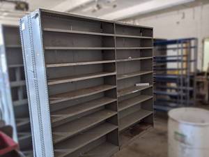 Double Sided Steel Shelving Section 8 Wide x 24 Deep - Contents NOT Included