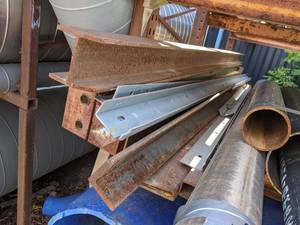 Lot of Angle Iron, I Beams and More