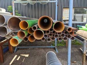 Large Lot of Cast Iron Pipe from 6 to 1-12 Diameter and Lengths up to 10