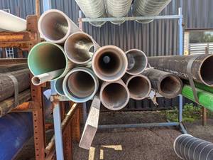 Lot of PVC Pipe - Mostly 6 and 8 Up to 10 Long  4 Drainage Pipe
