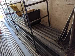 Lot of (8) Pieces of Black Steel Pipe - 1-34 to 2-14 Diameter