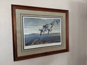 lot 312 image: Les Kouba Print - Nicollet Bay Bills Swan Lake