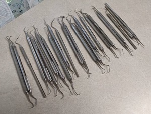 lot 330 image: Lot of (24) Stainless Dental Picks