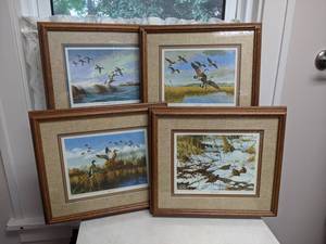 lot 335 image: Lot of (4) Waterfowl Prints - 15 x 13