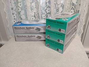 lot 361 image: (5) NEW Boxes of Latex Free Exam Gloves Size Small & Medium - 100 Per Box