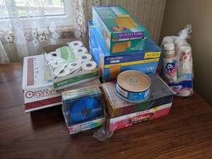 lot 365 image: Large Lot of Office Supplies - Envelopes, Folders, Register Tape, CD-R, CD-RW, DVD-R
