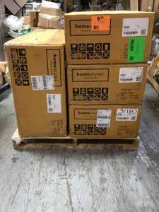 Homestyles Arts and Crafts 7-Piece Black Rectangular Dining Set not used