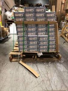 Pallet with 38 cases of Arctic Gates 7 mm T x 6.5 in. W x Varying Length Engineered Oak Click Waterproof Hardwood Flooring (21.67 sq. ft.case) not used