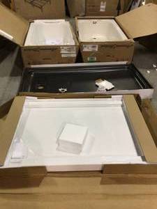 Pallet with assorted Bathtubs and shower base customer returns see pictures
