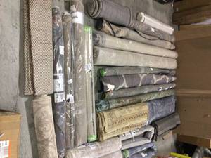 Lot of assorted Area Rugs various sizes and models not used see pictures