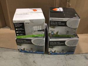 Lot of 4 Bath Fans various models and conditions open box customer returns