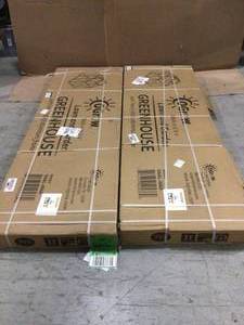 Lot of 2 - 6 ft. x 4 ft. Portable Greenhouses for Outdoors Sunroom House for Plants not used