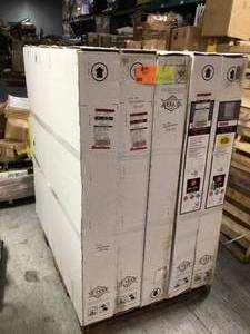 Pallet with assorted Delta Tub Surround parts maybe missing parts see pictures