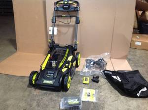 lot 5 image: Ryobi 40V Brushless 20 in. Cordless Walk Behind Self-Propelled Lawn Mower with 6.0 Ah Battery & Charger