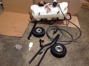 lot 7 image: Precision 15 Gal. Trailing Sprayer (used & not checked) see all pictures