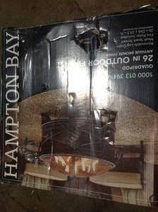 Quadripod 26 in. Round Fire Pit by Hampton Bay (new) see pictures