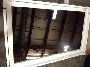 Medium Rectangle White Contemporary Mirror (36 in. H x 60 in. W) see all pictures