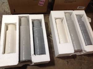 lot of 2 Stone Grey, Shadow Grey and White Ceramic Decorative Vases (Set of 3) by Home Decorators Collection see all pictures