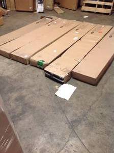 72 in. x 81 in. Brisa Brown Standard Double Retractable Screen Door Kit (count of 6) see all pictures
