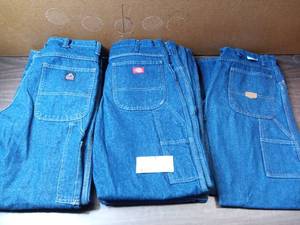 6 Pairs of  36 X 32 Dickies Carpenter Jeans-(2)  Dickies BRAND NEW W TAGS (1)  Dickies, (2)  Fire Resistant Bullwark, (1) Red Kap