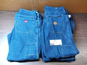 6 Pairs of 34 x 32 Carpenter Jeans (2) Dickies, (4) G & K
