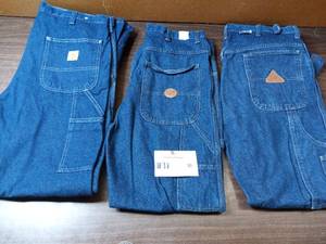 4 Pairs of 34 x 32 Carpenter Jeans  (1) Bullwark Fire Resistant, (2) Carhartt, (1) G & K