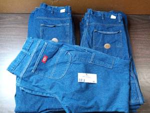 8 Pairs of 38 x 36 Carpenter Jeans-(1) Dickies, (7) G & K