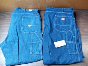 3 Pairs of Jeans-(2) 50 x 30 Dickies Carpenter , (1) 54 x 30 Red Kap Carpenter