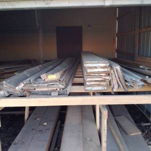 White Steel Siding & Trim Pieces 900 SF (#4060)