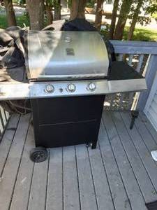 Kenmore Gas Grill With Cover & Tank