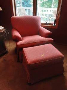 Chair &  Ottoman 38x33