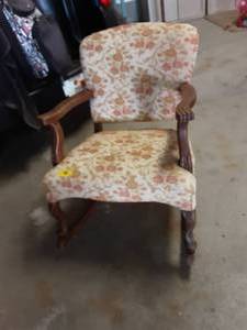 Antique Childrens Rocker 17x23