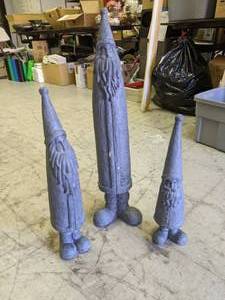 lot 248 image: Adorable Set of (3) Happy Garden Gnomes