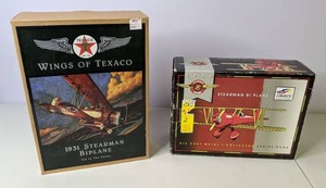 lot 93 image: (2) NIB Vintage Die-Cast Metal Airplanes, 15 & 16