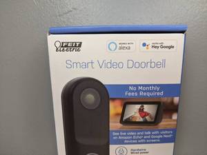 lot 12 image: Brand New Feit Electric 1080p HD Wi-Fi Video Doorbell