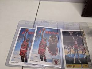 lot 63 image: Basketball Card Collection Michael Jordan Olajuwon Pippen