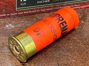 (25) Rounds Suprema 12-gauge 9-Pellet OO-Buck, 2.75