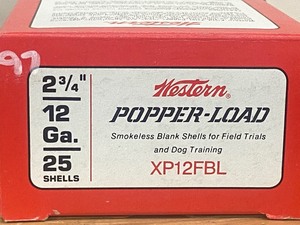 (25) Rounds Of Vintage Western Popper-Load 12-gauge Blanks Trainer Shells, 2.75