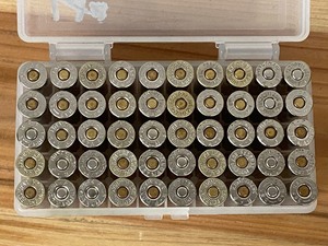 (50) Rounds Reloaded .357-Magnum JHP Nickel-Plated