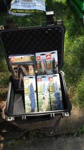 lot 21 image: Ozark Trail Multi Tool & Knives With Water Proof Box